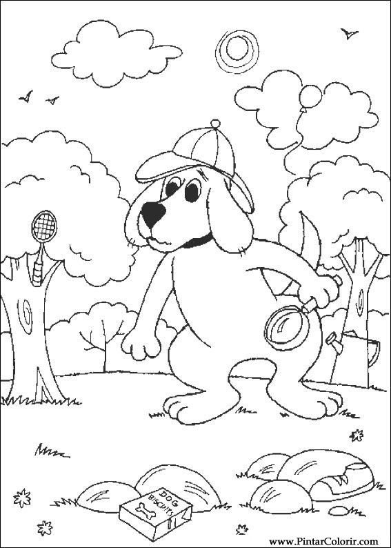 Pintar e Colorir Clifford - Desenho 034