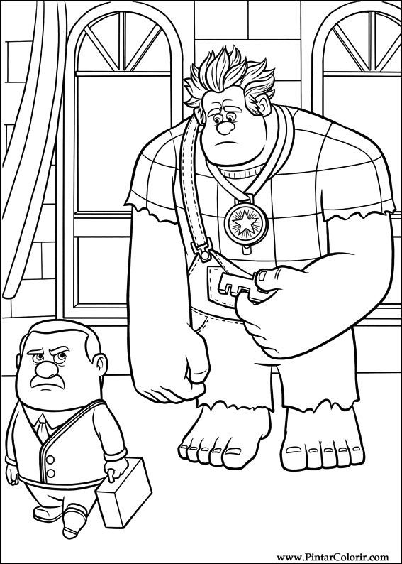 Pintar e Colorir Detona Ralph - Desenho 023