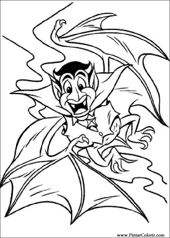 Desenho de Vampiro para Pintar - Imagens para Colorir do Halloween -  Actividades dia das bruxas - Brinquedos de Papel