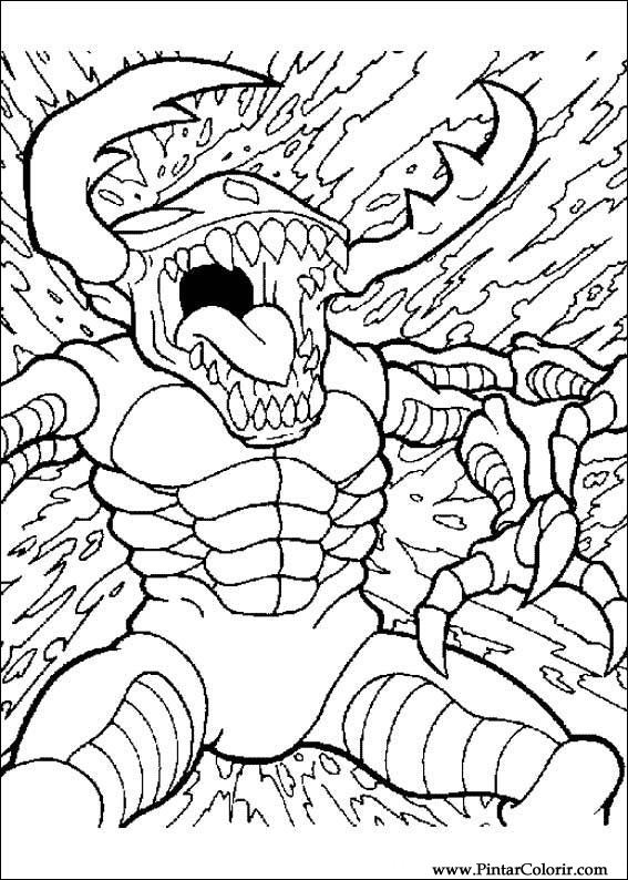 Pintar e Colorir Digimon - Desenho 001