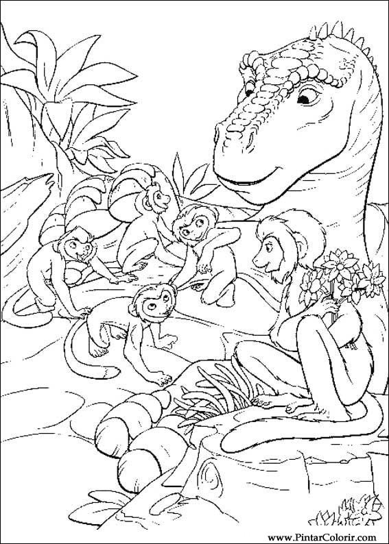 Pintar e Colorir Dinossauro - Desenho 049
