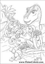 Pintar e Colorir Dinossauro - Desenho 004