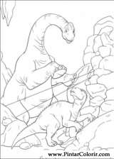 Pintar e Colorir Dinossauro - Desenho 018