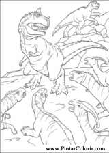 Pintar e Colorir Dinossauro - Desenho 024