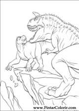 Pintar e Colorir Dinossauro - Desenho 025