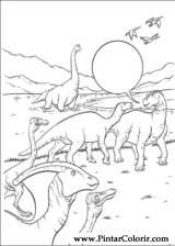 Pintar e Colorir Dinossauro - Desenho 028
