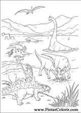 Pintar e Colorir Dinossauro - Desenho 031