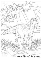Pintar e Colorir Dinossauro - Desenho 032