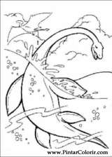 Pintar e Colorir Dinossauro - Desenho 045