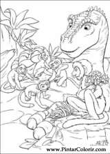 Pintar e Colorir Dinossauro - Desenho 049