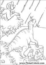 Pintar e Colorir Dinossauro - Desenho 051