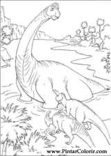 Pintar e Colorir Dinossauro - Desenho 057