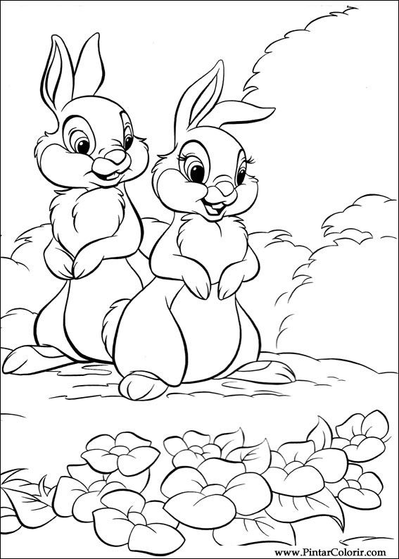 Pintar e Colorir Disney Bunnies - Desenho 003