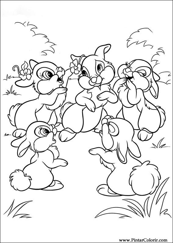 Pintar e Colorir Disney Bunnies - Desenho 005