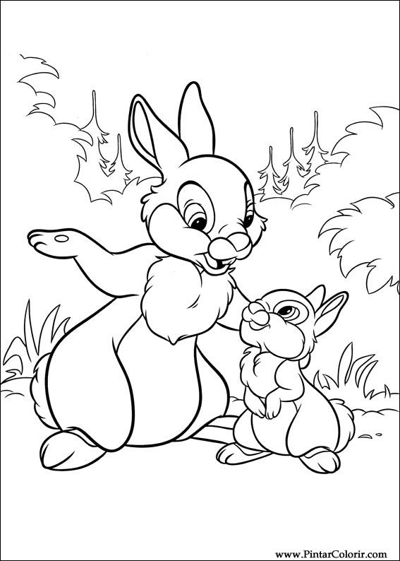 Pintar e Colorir Disney Bunnies - Desenho 007