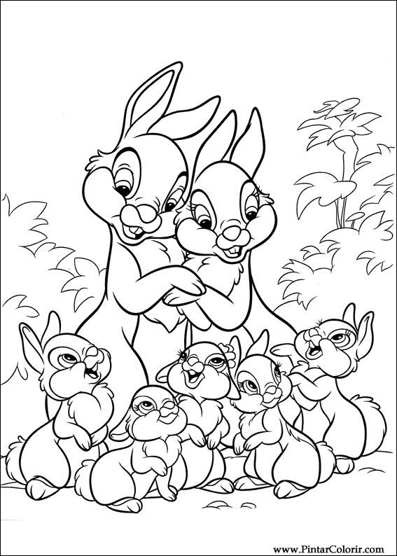 Pintar e Colorir Disney Bunnies - Desenho 014