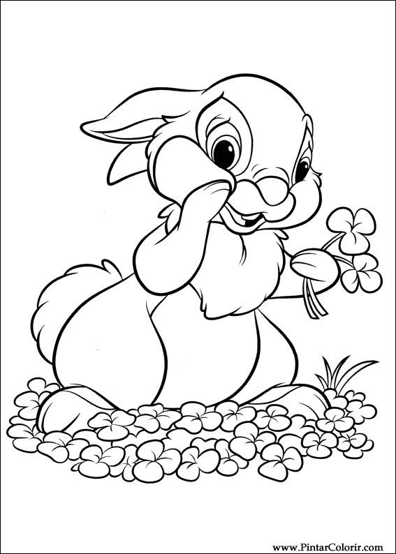 Pintar e Colorir Disney Bunnies - Desenho 018