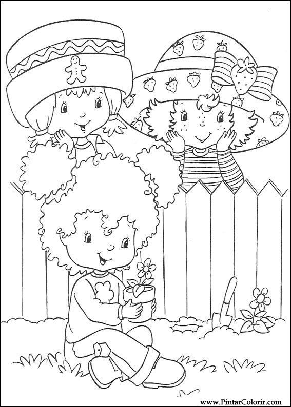 Pintar e Colorir Docinho De Morango - Desenho 051