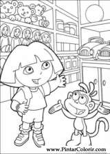 Pintar e Colorir Dora A Aventureira - Desenho 112