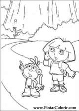 Pintar e Colorir Dora A Aventureira - Desenho 122