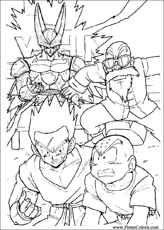 Desenhos Para Pintar e Colorir Dragon Ball Z - Imprimir Desenho 060