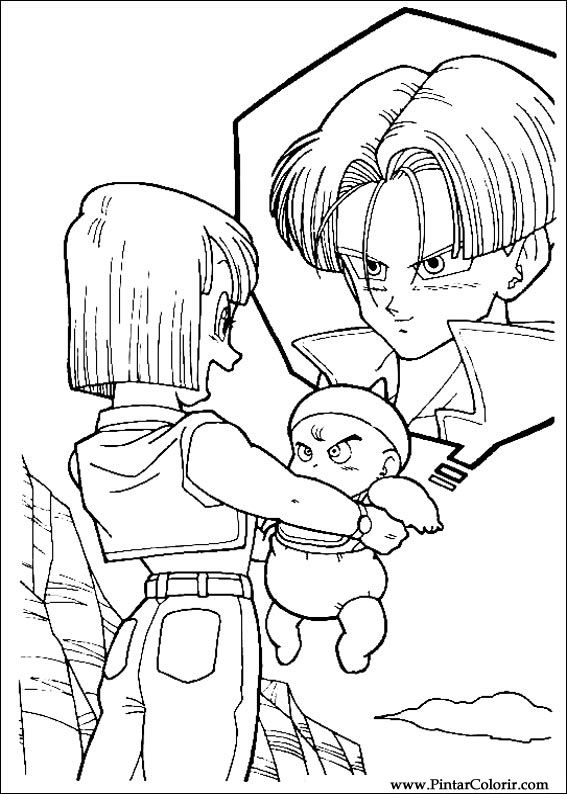 Pintar e Colorir Dragon Ball Z - Desenho 009