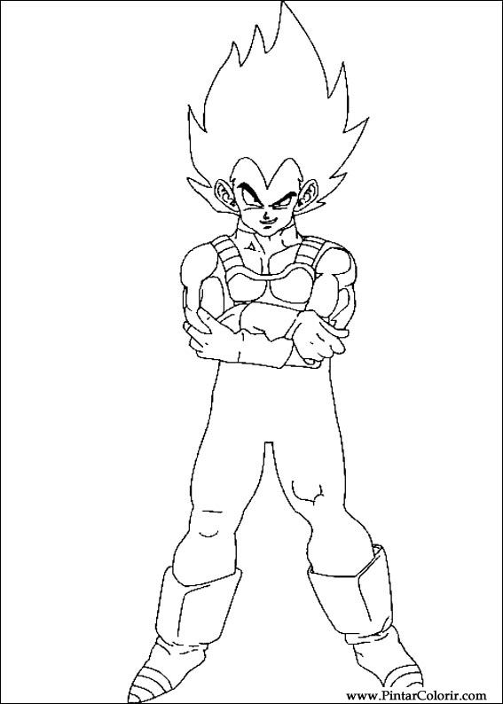 Desenhos Para Pintar e Colorir Dragon Ball Z - Imprimir Desenho 032