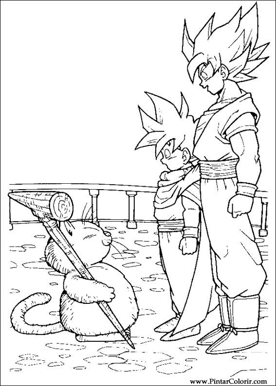 Pintar e Colorir Dragon Ball Z - Desenho 051