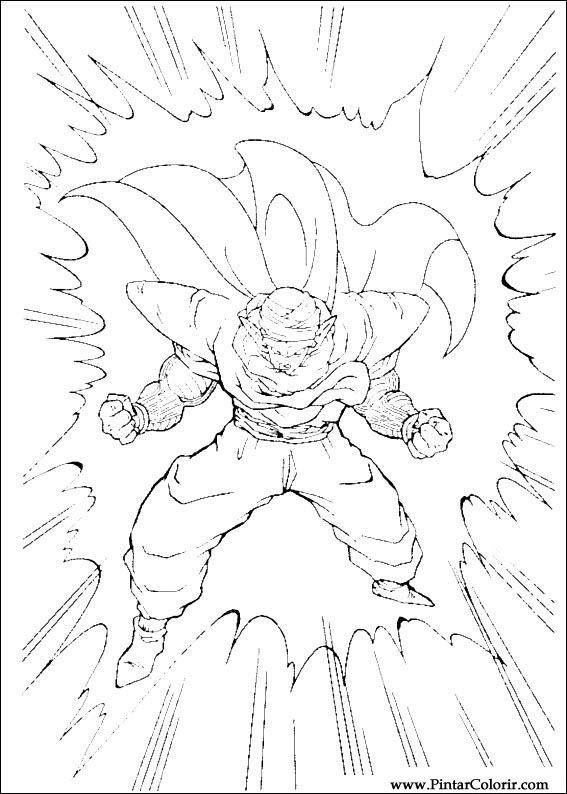 Pintar e Colorir Dragon Ball Z - Desenho 053