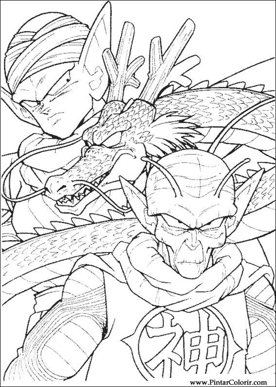 Pintar e Colorir Dragon Ball Z - Desenho 054