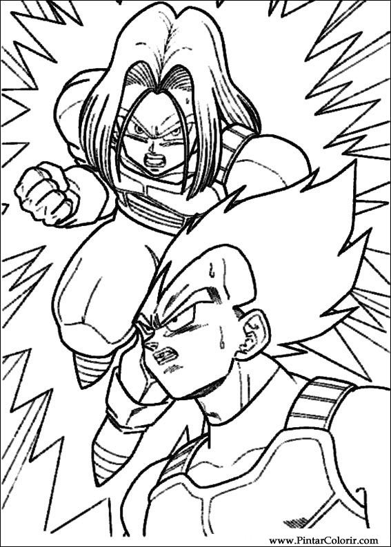 78+ Desenhos do Dragon Ball Z para Imprimir e Colorir