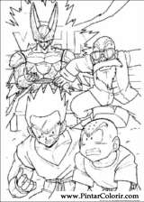 Pintar e Colorir Dragon Ball Z - Desenho 003
