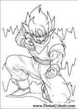 Pintar e Colorir Dragon Ball Z - Desenho 017