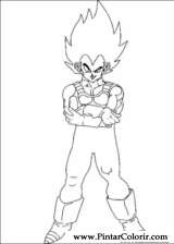 Pintar e Colorir Dragon Ball Z - Desenho 033