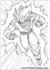 Pintar e Colorir Dragon Ball Z - Desenho 037