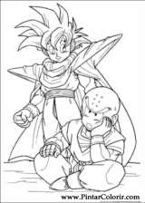 Pintar e Colorir Dragon Ball Z - Desenho 046