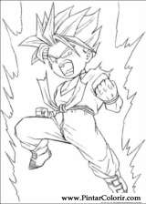 Pintar e Colorir Dragon Ball Z - Desenho 063