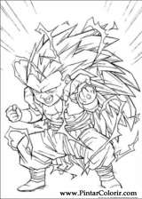 Pintar e Colorir Dragon Ball Z - Desenho 064