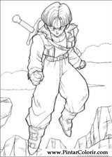 Pintar e Colorir Dragon Ball Z - Desenho 066