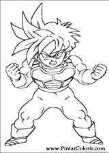 Pintar e Colorir Dragon Ball Z - Desenho 068