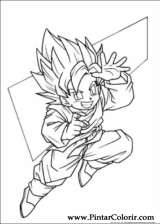 Pintar e Colorir Dragon Ball Z - Desenho 069