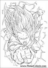 Pintar e Colorir Dragon Ball Z - Desenho 070