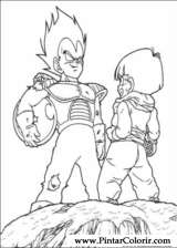 Pintar e Colorir Dragon Ball Z - Desenho 073