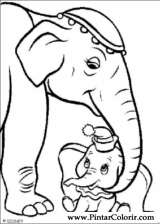Pintar e Colorir Dumbo - Desenho 004