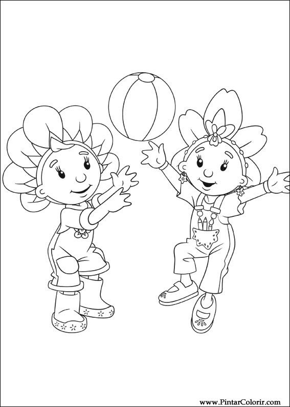 Pintar e Colorir Fifi Flowertots - Desenho 011