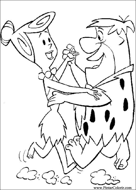 Pintar e Colorir Flintstones - Desenho 003