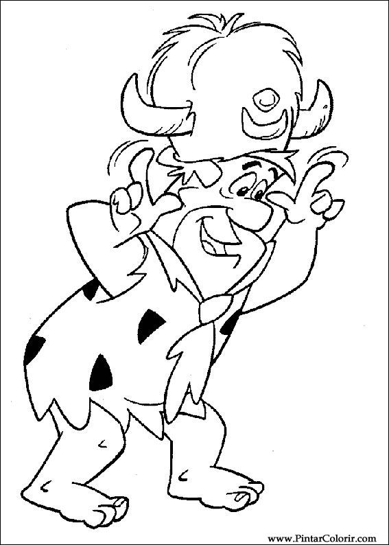 Pintar e Colorir Flintstones - Desenho 005