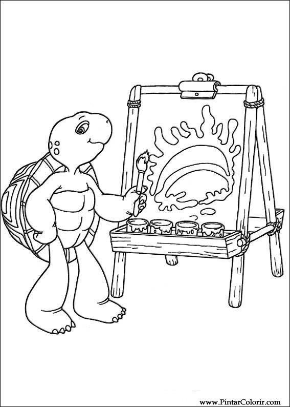 Pintar e Colorir Franklin - Desenho 005