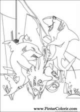 Pintar e Colorir Gang Dos Tubaroes - Desenho 012