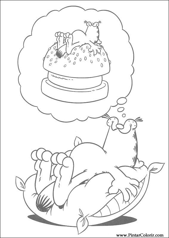 Pintar e Colorir Garfield - Desenho 013